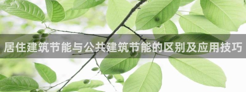 e尊国际7779：居住建筑节能与公共建筑节能的区别及应用技巧