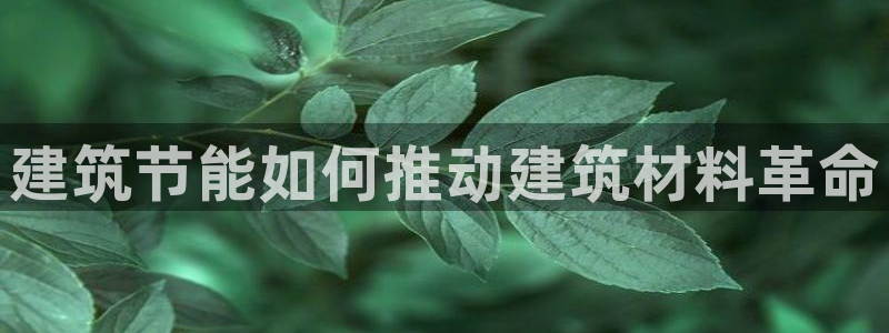 e尊国际是个黑网：建筑节能如何推动建筑材料革命