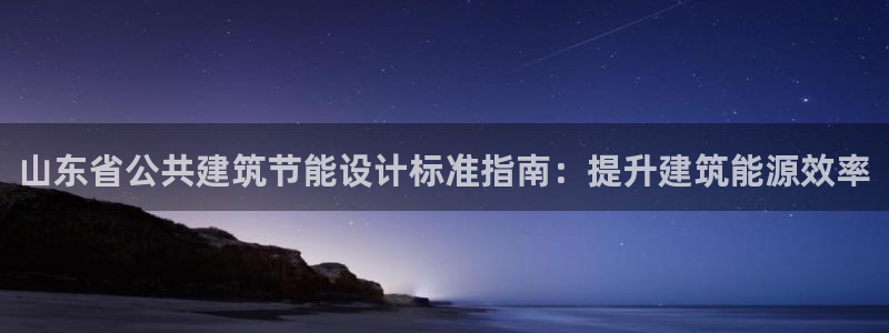 E尊国际网站：山东省公共建筑节能设计标准指南：提升建筑能源效率